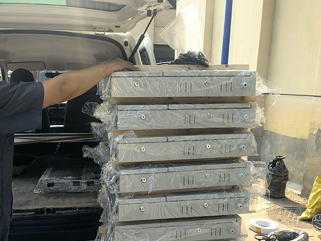 25套料位測量系統發往上海！